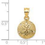 Load image into Gallery viewer, 14k Yellow Gold Small Sand Dollar Pendant Charm

