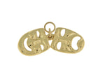 Afbeelding in Gallery-weergave laden, 14k Yellow Gold Comedy Tragedy Theater Masks Pendant Charm
