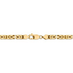 Afbeelding in Gallery-weergave laden, 14K Yellow Gold 5.25mm Byzantine Bracelet Anklet Necklace Choker Pendant Chain
