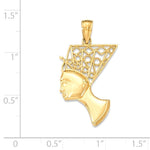 將圖片載入圖庫檢視器 14k Yellow Gold Egyptian Nefertiti Pendant Charm
