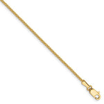 Carica l&#39;immagine nel visualizzatore di Gallery, 14K Yellow Gold 1.10mm Box Bracelet Anklet Necklace Choker Pendant Chain
