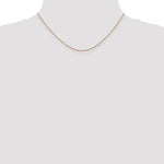 Afbeelding in Gallery-weergave laden, 14K Rose Gold 0.65mm Diamond Cut Spiga Bracelet Anklet Necklace Pendant Chain with Lobster Clasp 16 18 20 24 inches
