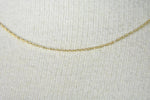 画像をギャラリービューアに読み込む, 14k Yellow Gold 0.60mm Thin Cable Rope Necklace Pendant Chain
