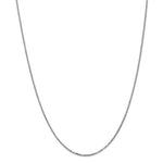 Carregar imagem no visualizador da galeria, 10K White Gold 1.25mm Box Bracelet Anklet Choker Necklace Pendant Chain
