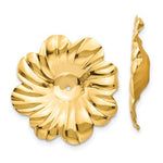 Kép betöltése a galériamegjelenítőbe: 14K Yellow Gold Flower Floral Earring Jackets
