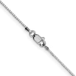 Indlæs billede til gallerivisning 10K White Gold 1mm Box Bracelet Anklet Choker Necklace Pendant Chain
