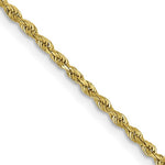 Ladda upp bild till gallerivisning, 10k Yellow Gold 1.5mm Diamond Cut Rope Bracelet Anklet Choker Necklace Pendant Chain
