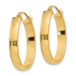 Ladda upp bild till gallerivisning, 14k Yellow Gold Classic Oval Hoop Earrings
