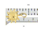 Carregar imagem no visualizador da galeria, 14k Yellow Gold Celestial Sun Pendant Charm
