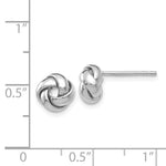 Afbeelding in Gallery-weergave laden, 14k White Gold Classic Love Knot Stud Post Earrings
