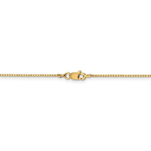 14K Yellow Gold 1mm Box Bracelet Anklet Necklace Choker Pendant Chain