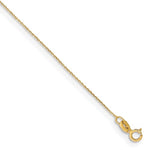 Φόρτωση εικόνας στο εργαλείο προβολής Συλλογής, 14k Yellow Gold 0.75mm Polished Cable Bracelet Anklet Choker Necklace Pendant Chain
