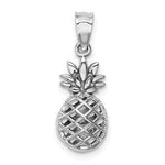 Load image into Gallery viewer, 14k White Gold Pineapple 3D Pendant Charm
