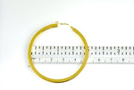 Cargar imagen en el visor de la galería, 14K Yellow Gold 50mm Square Tube Round Hollow Hoop Earrings
