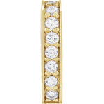 이미지를 갤러리 뷰어에 로드 , 14k Yellow White Gold Diamond Bail Hinged Push Clasp Connector Hanger for Pendants Charms Bracelets Anklets Necklaces Chains

