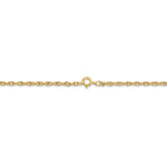 Indlæs billede til gallerivisning 14K Yellow Gold 1.55mm Cable Rope Bracelet Anklet Choker Necklace Pendant Chain
