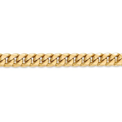 14k Yellow Gold 7.3mm Miami Cuban Link Bracelet Anklet Choker Necklace Pendant Chain