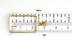 Загрузить изображение в средство просмотра галереи, 14K Yellow Gold Holds 23.5mm x 14mm Coins Credit Suisse 5 gram Tab Back Frame Mounting Holder Pendant Charm
