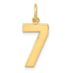 Cargar imagen en el visor de la galería, 14k Yellow Gold Number 1 One Pendant Charm
