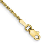 이미지를 갤러리 뷰어에 로드 , 10k Yellow Gold 1.5mm Diamond Cut Rope Bracelet Anklet Choker Necklace Pendant Chain
