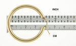 Φόρτωση εικόνας στο εργαλείο προβολής Συλλογής, 14K Yellow Gold Classic Round Hoop Earrings 40mmx4mm
