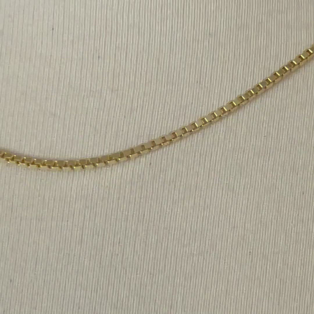 14K Yellow Gold 1.9mm Box Bracelet Anklet Necklace Choker Pendant Chain