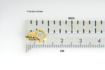 將圖片載入圖庫檢視器 18k 14k Yellow White Gold Fancy Lobster Clasp Sizes 11.5mmx8mm and 13mmx9.25mm Jewelry Findings
