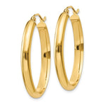 Lade das Bild in den Galerie-Viewer, 14k Yellow Gold Classic Modern Oval Hoop Earrings
