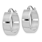 Afbeelding in Gallery-weergave laden, 14K White Gold 17mm x 5.5mm Classic Round Hoop Earrings
