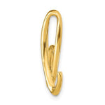 Load image into Gallery viewer, 14k Yellow Gold Initial Letter D Cursive Chain Slide Pendant Charm
