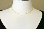 Indlæs billede til gallerivisning 14k Yellow Gold 1.15mm Cable Rope Necklace Pendant Chain
