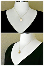 Lade das Bild in den Galerie-Viewer, 14k Yellow Gold Mizpah Coin 2 Piece Break Apart Pendant Charm
