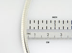 Φόρτωση εικόνας στο εργαλείο προβολής Συλλογής, Sterling Silver 4mm Omega Cubetto V Shaped Choker Necklace Chain with Lobster Clasp
