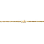 Загрузить изображение в средство просмотра галереи, 14K Solid Yellow Gold 1.8mm Diamond Cut Milano Rope Bracelet Anklet Choker Necklace Pendant Chain
