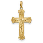 Загрузить изображение в средство просмотра галереи, 14k Yellow Gold Cross Crucifix Pendant Charm
