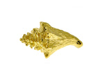 Lataa kuva Galleria-katseluun, 14k Yellow Gold Large Conch Shell Seashell 3D Pendant Charm
