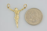 Load image into Gallery viewer, 14k Yellow Gold Corpus Crucified Christ Pendant Charm
