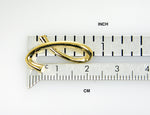Cargar imagen en el visor de la galería, 14k Yellow Gold Initial Letter L Cursive Chain Slide Pendant Charm
