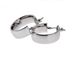 Charger l&#39;image dans la galerie, 14K White Gold 18mm Classic Round Endless Hoop Earrings
