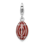 Load image into Gallery viewer, Amore La Vita Sterling Silver Enamel Football 3D Charm
