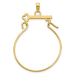 Kép betöltése a galériamegjelenítőbe: 14K Yellow Gold Key Design Charm Holder Pendant
