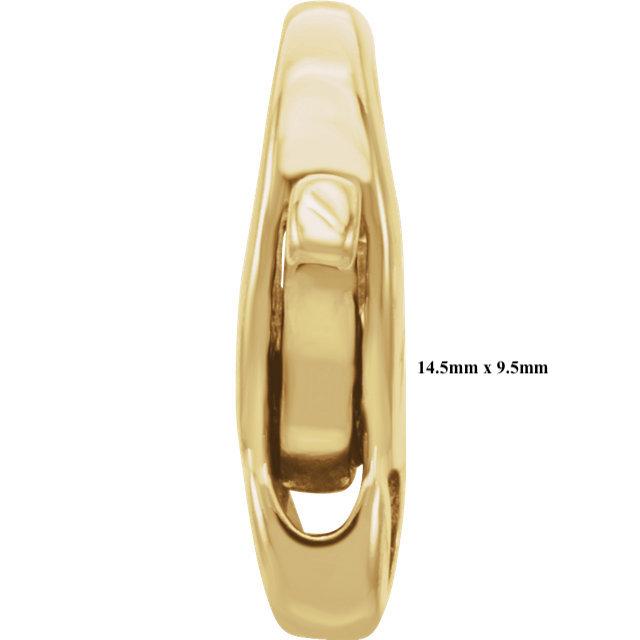 14K Yellow Gold or Sterling Silver Infinity Design Lobster Clasp Jewelry Findings