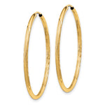 Charger l&#39;image dans la galerie, 14K Yellow Gold 30mm x 1.5mm Round Endless Hoop Earrings
