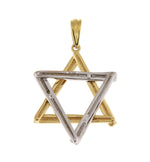 Afbeelding in Gallery-weergave laden, 14k Gold Two Tone Star of David Pendant Charm
