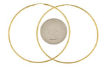 Load image into Gallery viewer, 14K Yellow Gold 55mm x 1.5mm Endless Round Hoop Earrings
