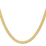画像をギャラリービューアに読み込む, 14k Yellow Gold 6.5mm Silky Herringbone Bracelet Anklet Choker Necklace Pendant Chain
