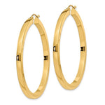 Afbeelding in Gallery-weergave laden, 14K Yellow Gold 45mm Square Tube Round Hollow Hoop Earrings
