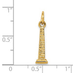 將圖片載入圖庫檢視器 14k Yellow Gold Washington DC Monument 3D Pendant Charm
