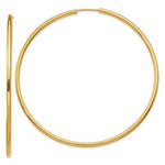 Load image into Gallery viewer, 14K Yellow Gold 60mm x 2mm Round Endless Hoop Earrings
