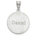 Afbeelding in Gallery-weergave laden, 14k 10k Gold Sterling Silver Baseball Personalized Engraved Pendant
